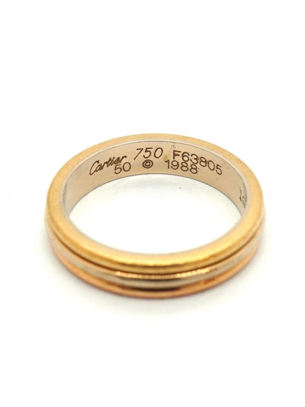 Cartier Ring Vendome 18k Yellow Gold 18k White Pink - Picture 5 of 12